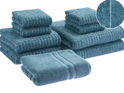 Outlet Beliani ATAI Cotone Blu