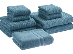 Outlet Beliani ATAI Cotone Blu