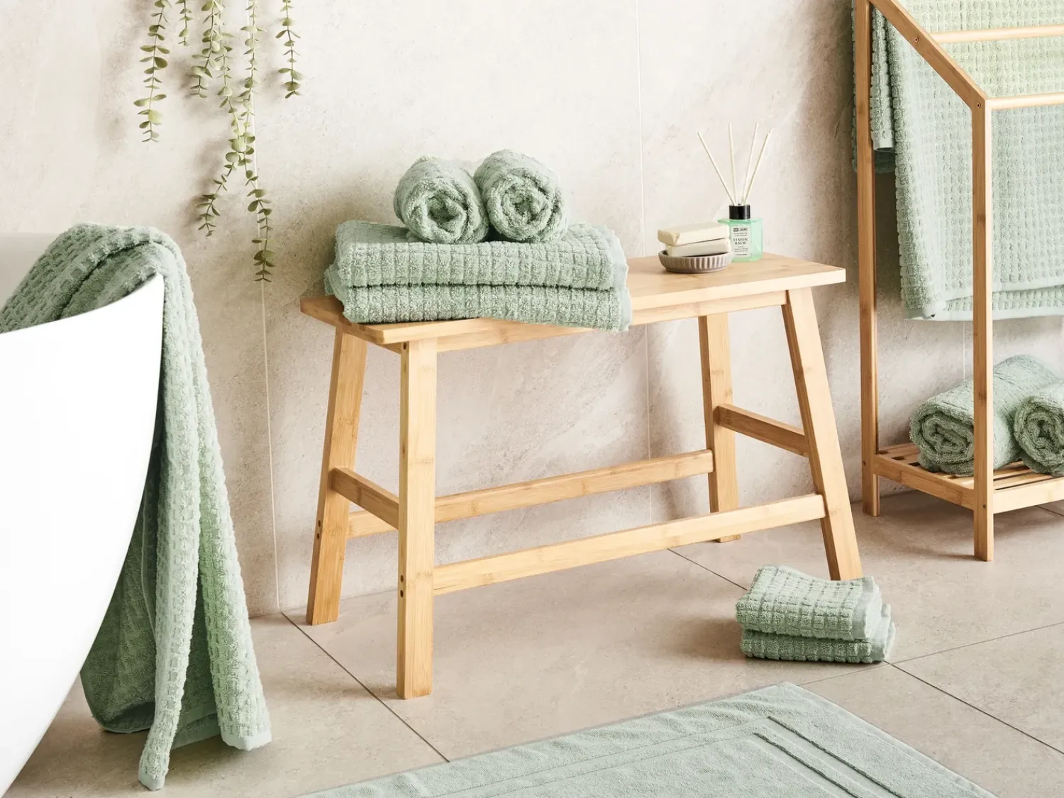 Beliani ATAI Cotone chiaro Verde