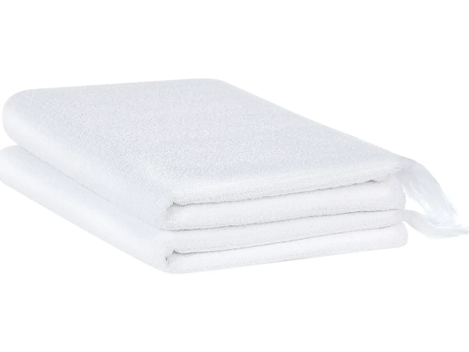 Discount Beliani ATIU Tessuto a spugna Bianco