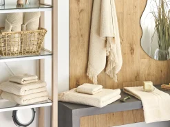 Best Beliani ATIU Tessuto a spugna Beige
