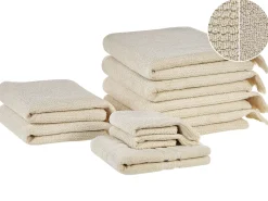 Best Beliani ATIU Tessuto a spugna Beige