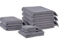 Outlet Beliani ATIU Tessuto a spugna Grigio