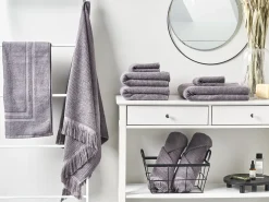 Outlet Beliani ATIU Tessuto a spugna Grigio