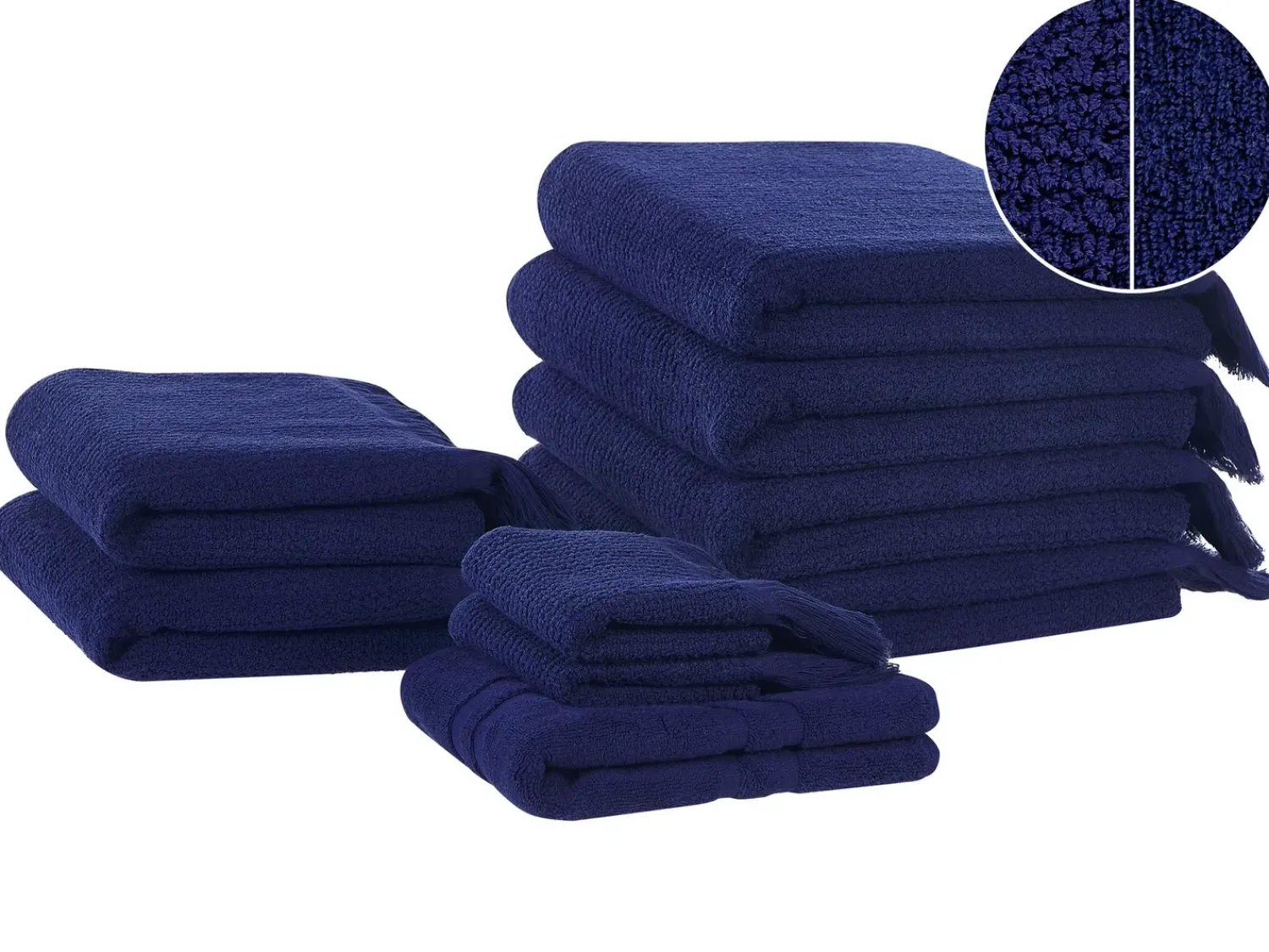 Discount Beliani ATIU Tessuto a spugna marino Blu