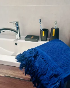 Discount Beliani ATIU Tessuto a spugna marino Blu