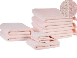 Best Beliani ATIU Tessuto a spugna pastello Rosa