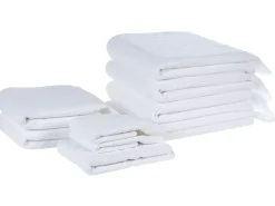 Outlet Beliani ATIU Tessuto a spugna Bianco