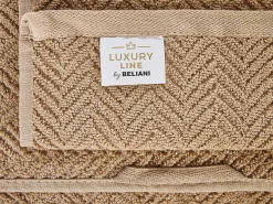Outlet Beliani MITIARO Tessuto a spugna sabbia Beige
