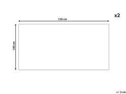 Outlet Beliani MITIARO Tessuto a spugna sabbia Beige