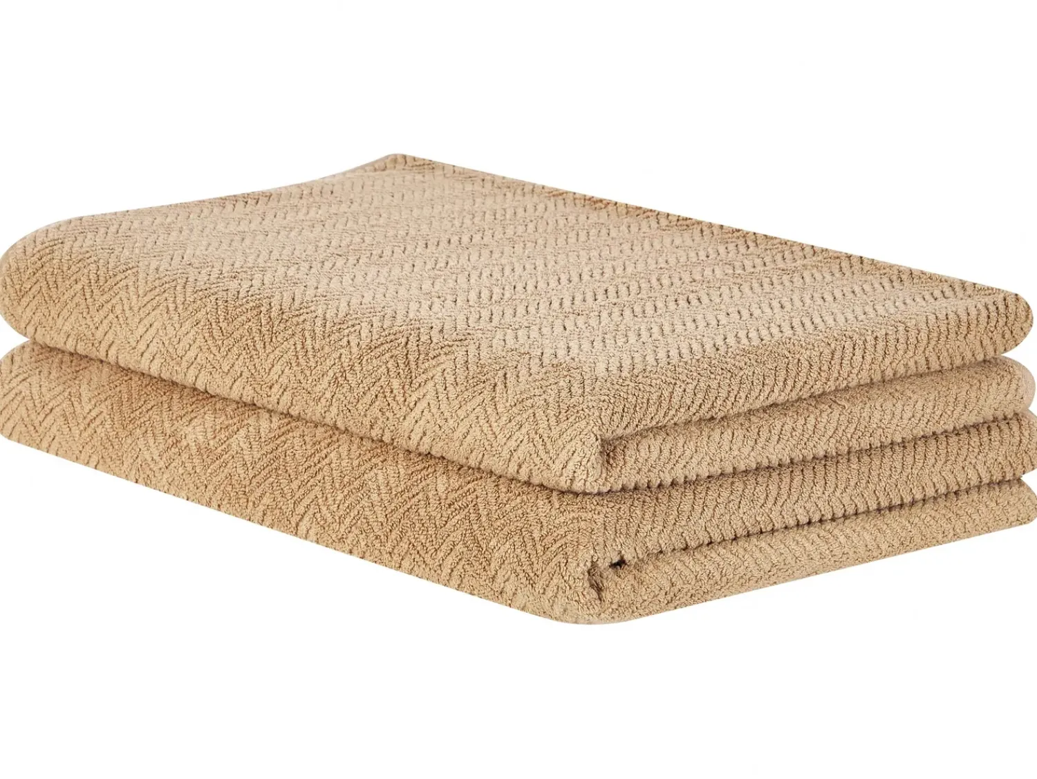 Outlet Beliani MITIARO Tessuto a spugna sabbia Beige