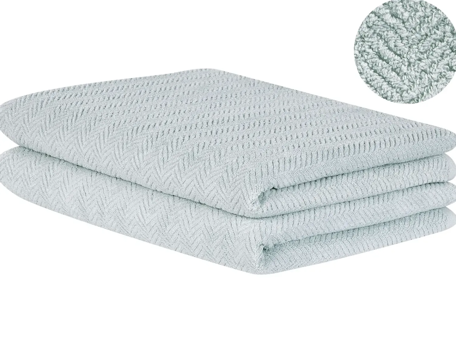 Discount Beliani MITIARO Tessuto a spugna menta Verde