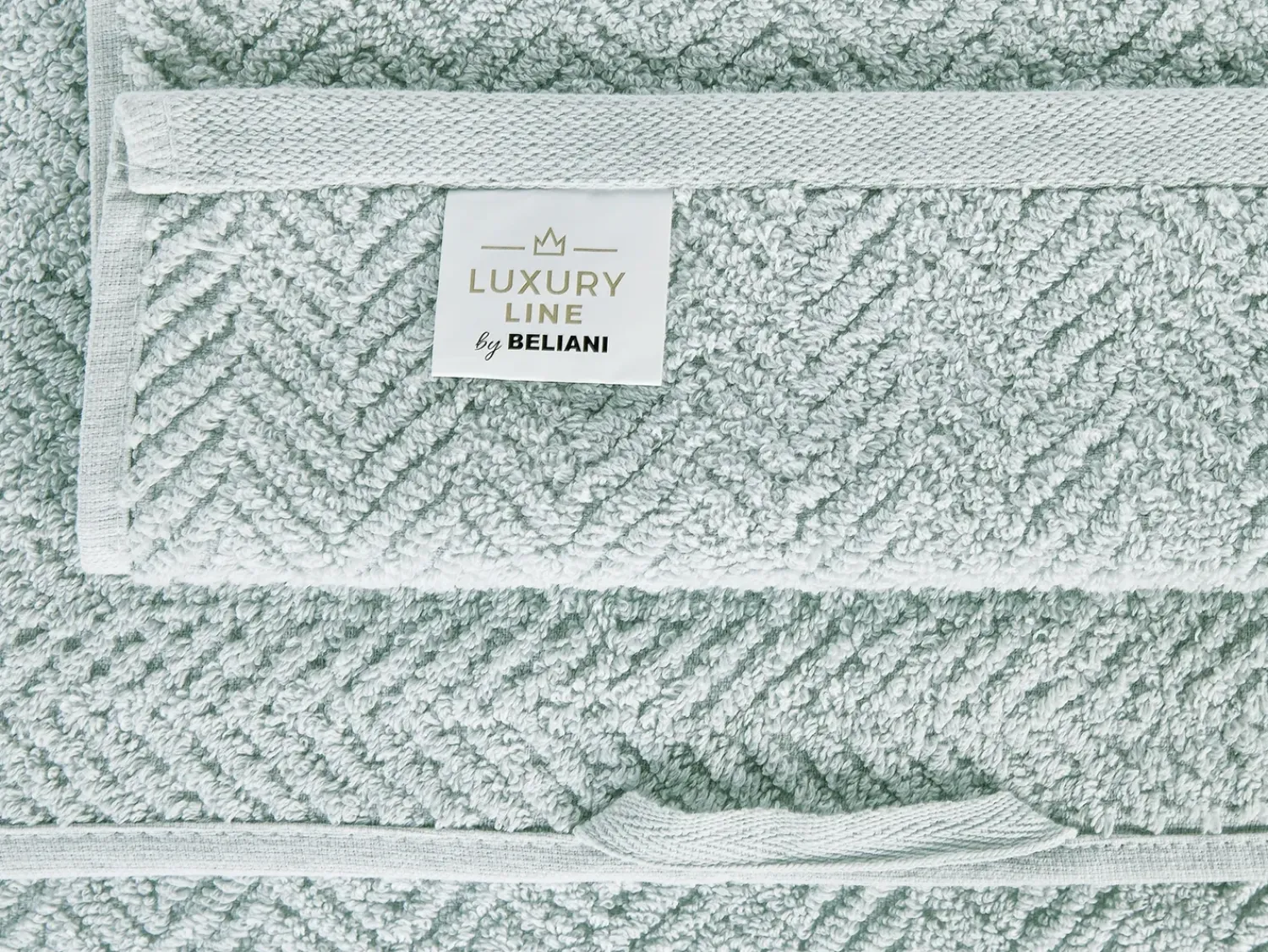 Discount Beliani MITIARO Tessuto a spugna menta Verde