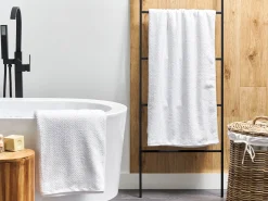 Clearance Beliani MITIARO Tessuto a spugna Bianco