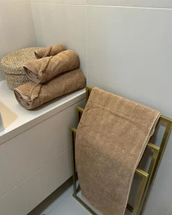 Outlet Beliani MITIARO Tessuto a spugna sabbia Beige