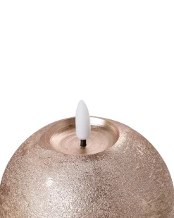 Outlet Beliani Set di 3 candele LED AMBROSIA 11 cm Oro