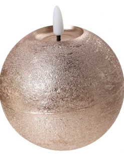 Outlet Beliani Set di 3 candele LED AMBROSIA 11 cm Oro