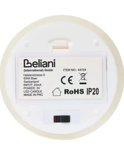 Sale Beliani Set di 6 candele LED AMOREA 10/15 cm sporco Bianco