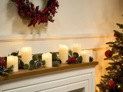 Sale Beliani Set di 6 candele LED AMOREA 10/15 cm sporco Bianco