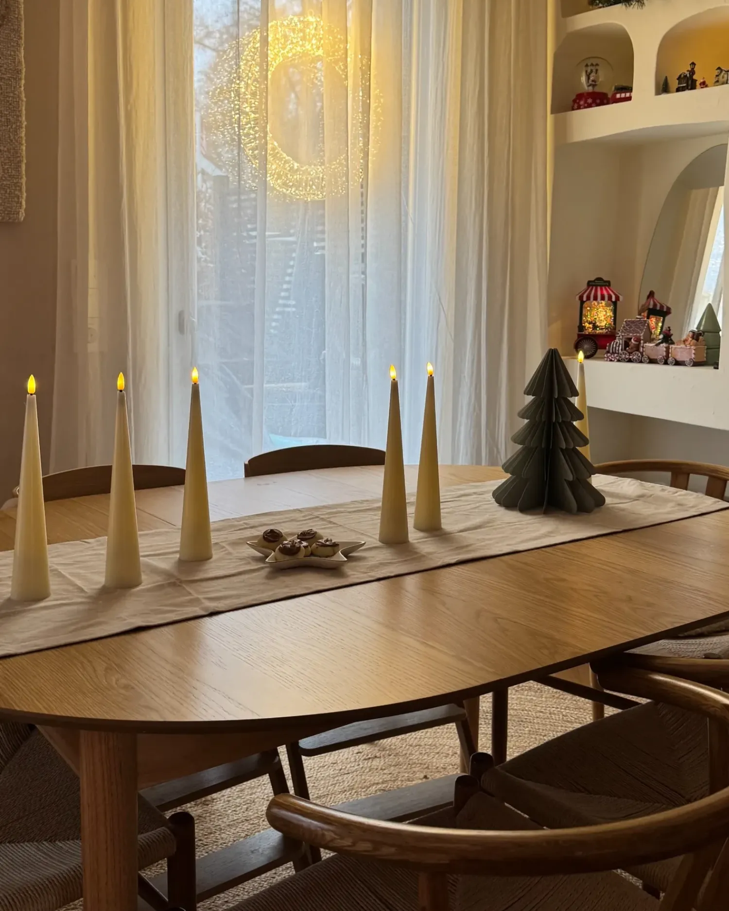 Discount Beliani Set di 6 candele LED AURUM 28 cm sporco Bianco