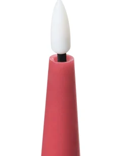 Hot Beliani Set di 6 candele LED AURUM 28 cm Rosso