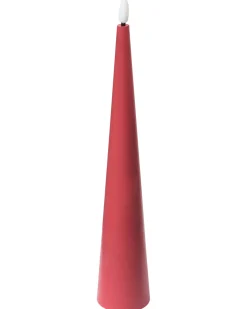 Hot Beliani Set di 6 candele LED AURUM 28 cm Rosso
