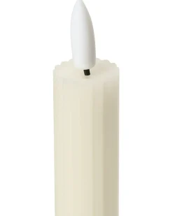 Best Beliani Set di 6 candele LED SAPHIR 24 cm sporco Bianco