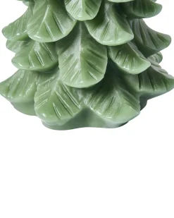 Discount Beliani Set di 3 candele LED VELOURA Albero di Natale 16 cm Verde