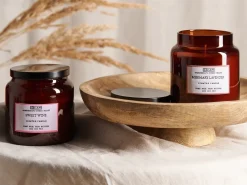 Sale Beliani Set di 2 Candele Profumate ABSOLUTE ALCHEMY Cera di Soia Note fresche Marrone