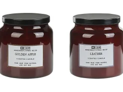 Outlet Beliani Set di 2 Candele Profumate ABSOLUTE ALCHEMY Cera di Soia Note fruttate Note fresche Marrone
