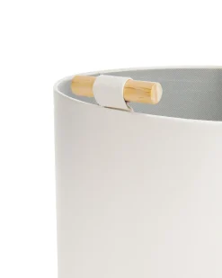 Clearance Beliani Set di 3 cestini ARAM Pelle sintetica sporco Bianco