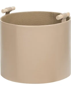 Discount Beliani Set di 3 cestini ARAM Pelle sintetica Beige