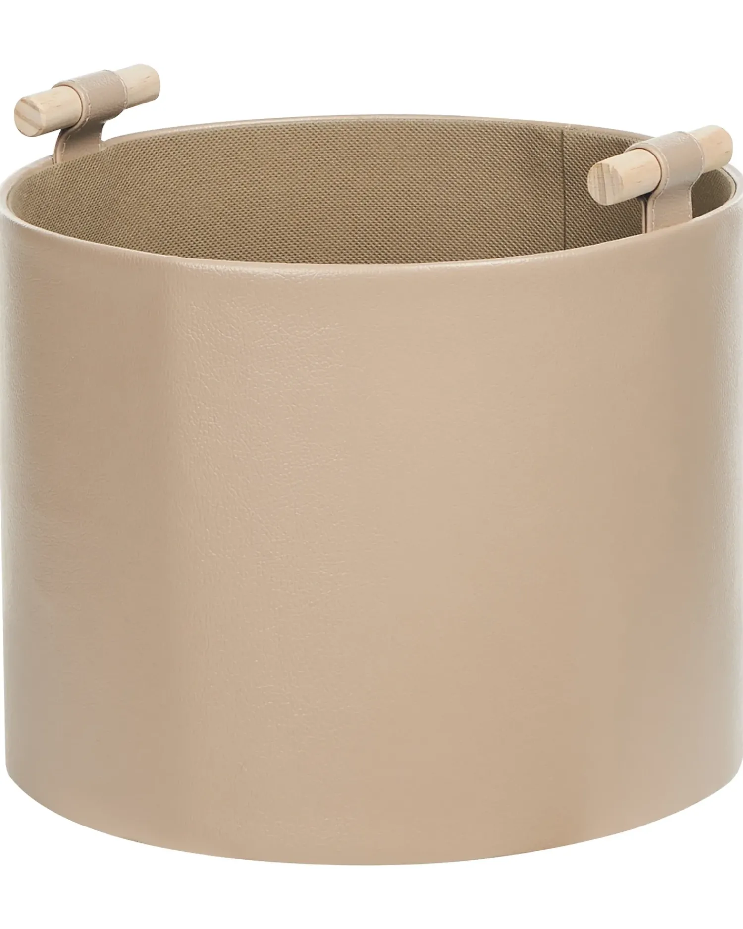Discount Beliani Set di 3 cestini ARAM Pelle sintetica Beige