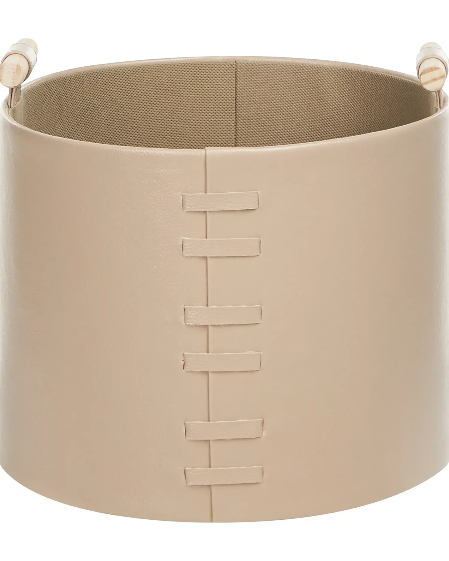 Discount Beliani Set di 3 cestini ARAM Pelle sintetica Beige