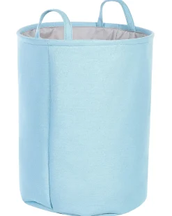 Hot Beliani Set di 3 cestini ARCHA Cotone Azzurro Blu Grigio