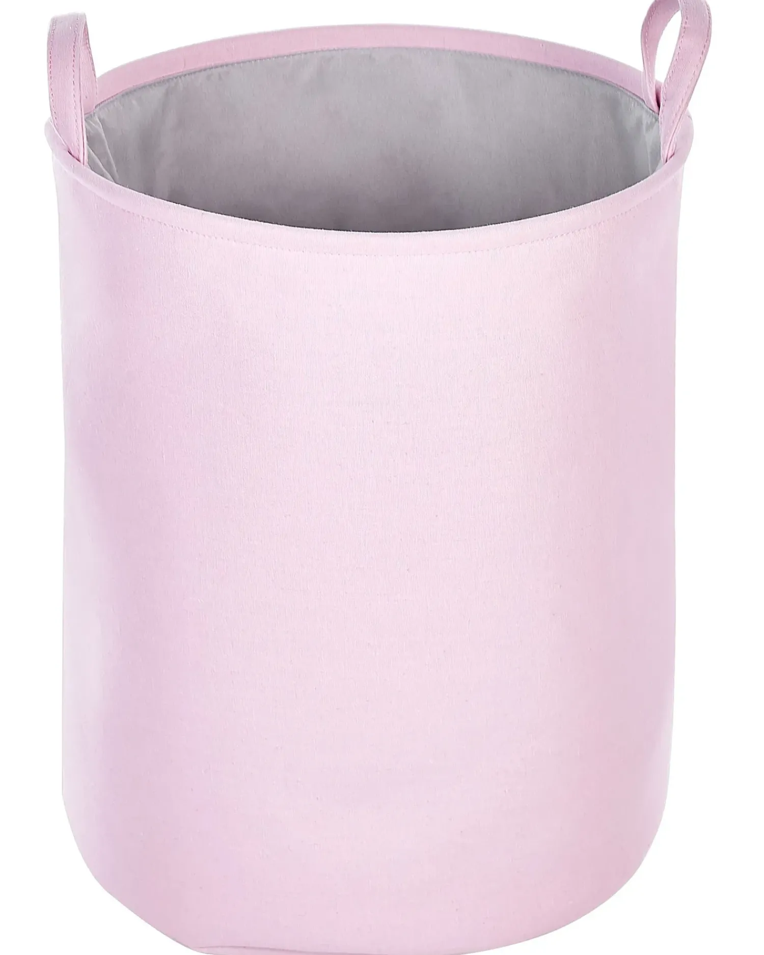 New Beliani Set di 3 cestini ARCHA Cotone Rosa Grigio Rosa