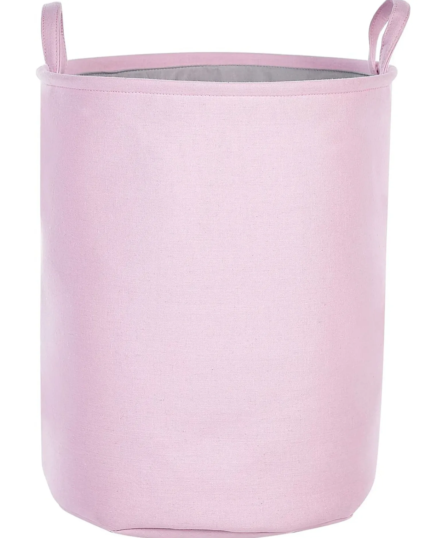 New Beliani Set di 3 cestini ARCHA Cotone Rosa Grigio Rosa