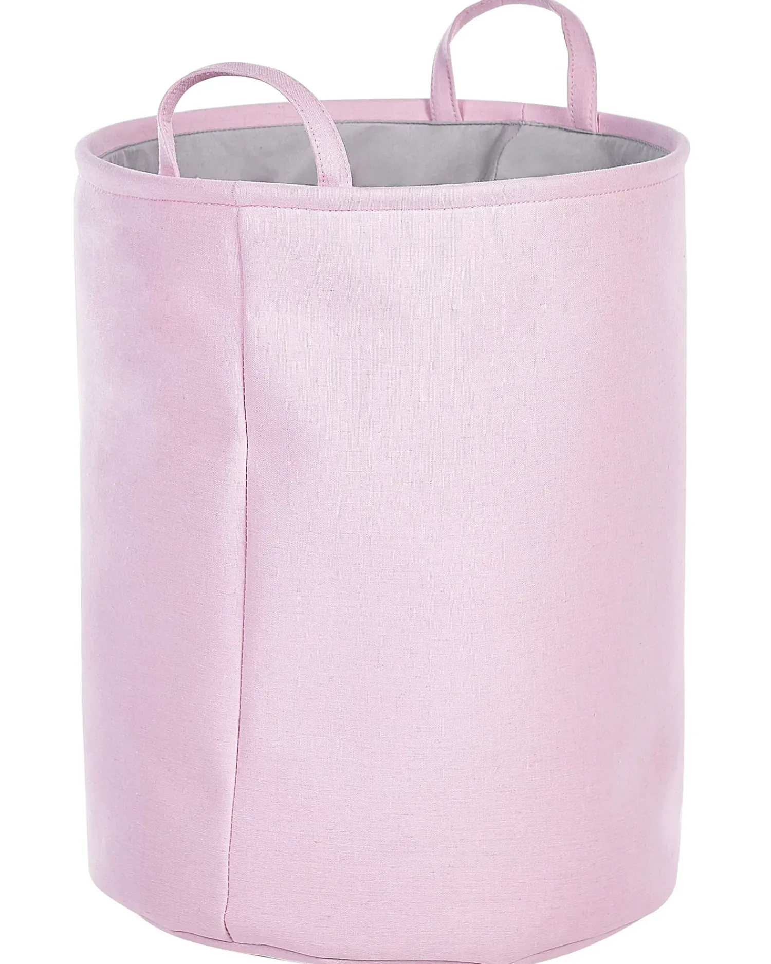 New Beliani Set di 3 cestini ARCHA Cotone Rosa Grigio Rosa