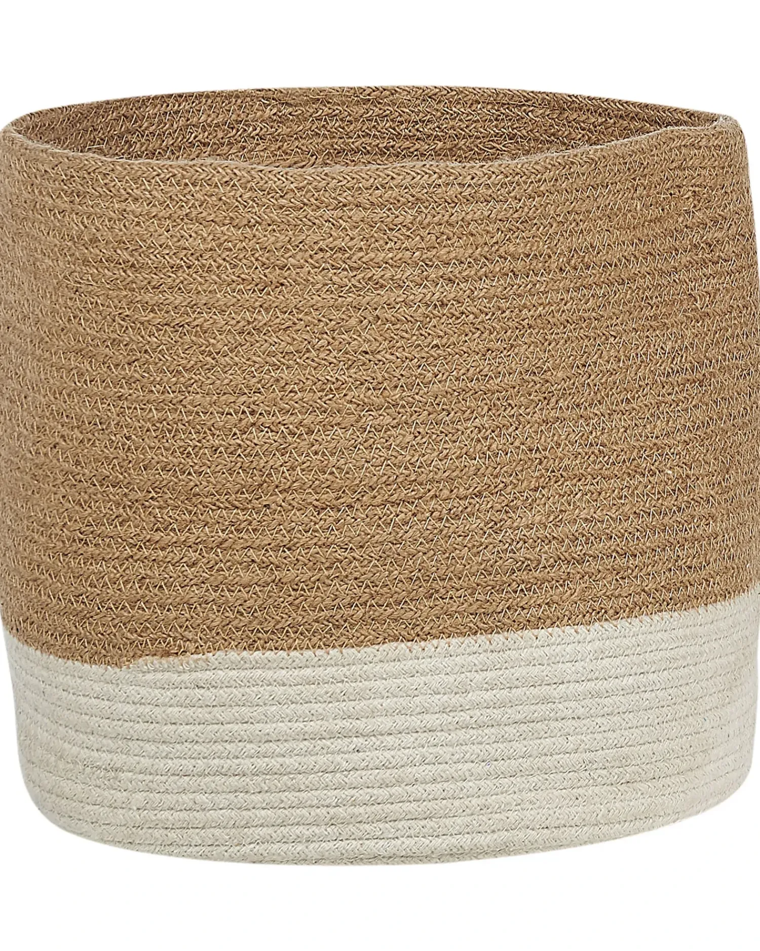 Hot Beliani Set di 2 cestini BULANIK Iuta Bianco Beige Bianco Naturale