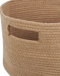 Online Beliani Set di 2 cestini CHINIOT Cotone Naturale Beige Naturale