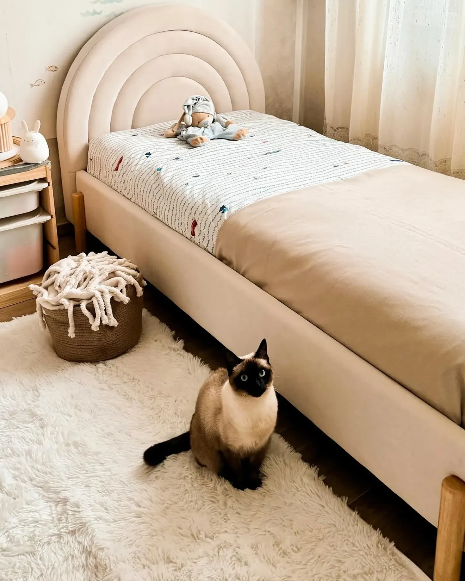 Online Beliani Set di 2 cestini CHINIOT Cotone Naturale Beige Naturale