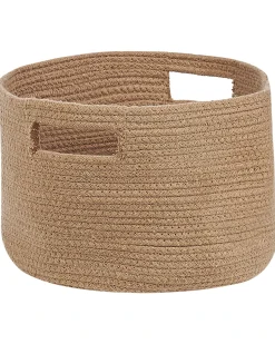 Online Beliani Set di 2 cestini CHINIOT Cotone Naturale Beige Naturale