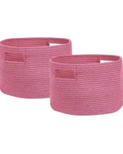 Sale Beliani Set di 2 cestini CHINIOT Cotone Fucsia Rosa
