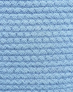 Beliani Set di 2 cestini CHINIOT Cotone Azzurro Blu