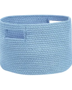 Beliani Set di 2 cestini CHINIOT Cotone Azzurro Blu