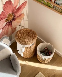 Sale Beliani Set di 2 cestini DANANG Vimini Naturale 31/61 L Beige Naturale