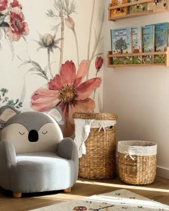 Sale Beliani Set di 2 cestini DANANG Vimini Naturale 31/61 L Beige Naturale