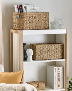 Hot Beliani Set di 2 cestini DONGHA Alghe marine Naturale Beige Naturale