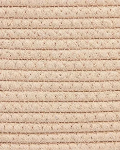 New Beliani Set di 2 cestini GISSAR Cotone Beige chiaro Beige Marrone