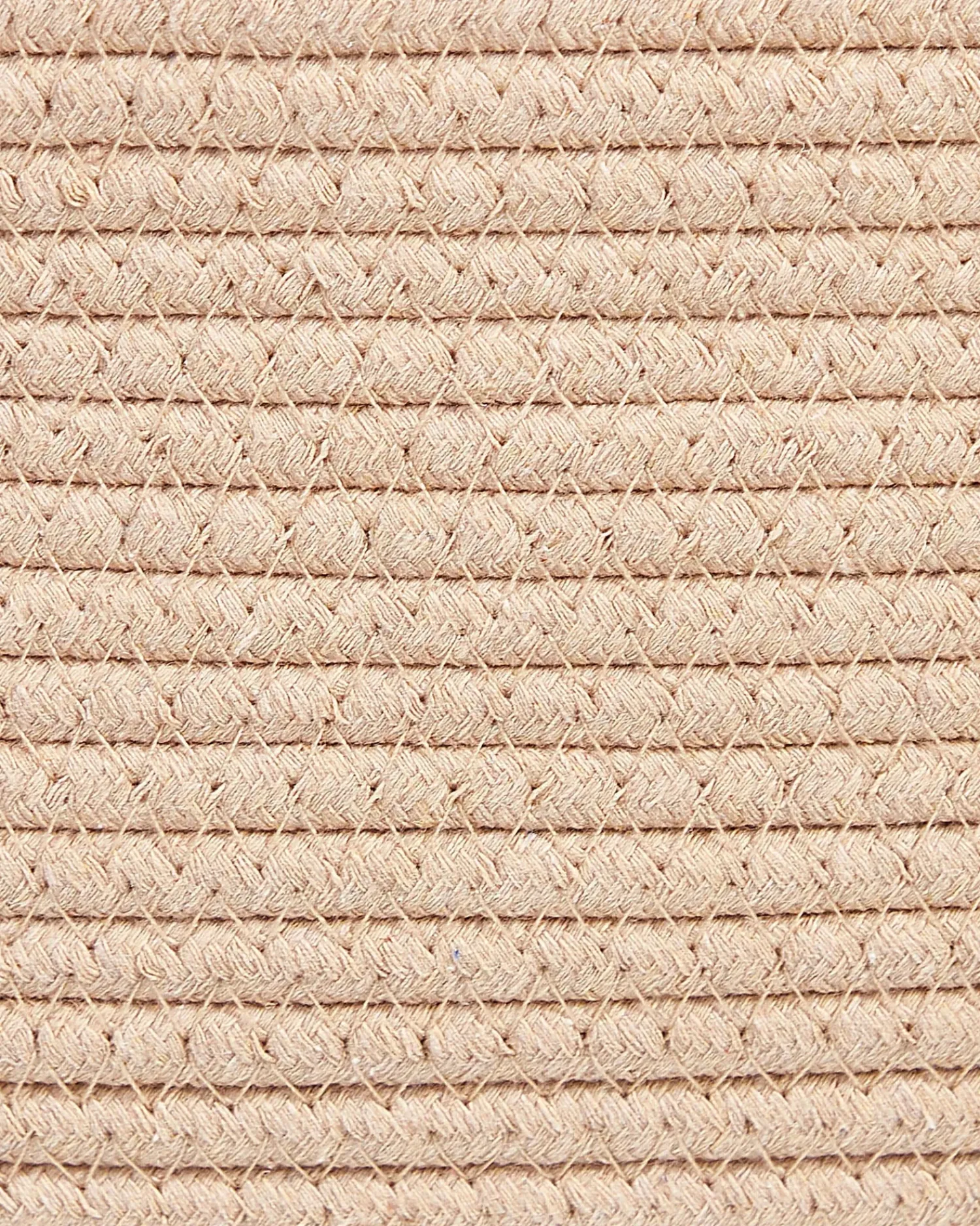 New Beliani Set di 2 cestini GISSAR Cotone Beige chiaro Beige Marrone